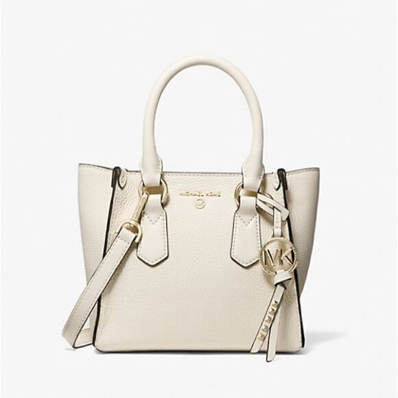 MICHAEL Michael Kors Handbags - MICHAEL Michael Kors • Kris Small Pebbled Leather Satchel